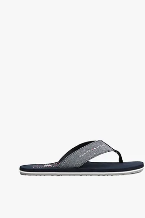 Tommy Hilfiger Sandali infradito in lino con logo