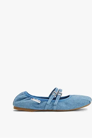 Tommy Hilfiger Ballerine in denim con doppio cinturino