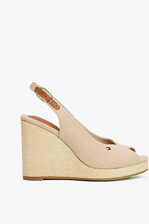 Tommy Hilfiger Sandali espadrillas con plateau e cinturino