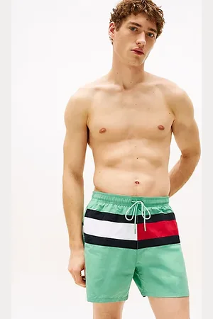 Tommy Hilfiger Costume shorts media lunghezza con bandiera