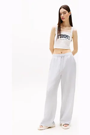 Tommy Hilfiger Pantaloni larghi in misto lino
