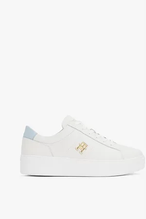 Tommy Hilfiger Sneakers sportive in pelle con suola alta