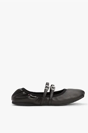 Tommy Hilfiger Ballerine in pelle con cinturini e fibbie