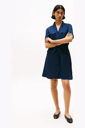 Tommy Hilfiger Chemisier corto in misto lino
