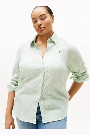 Tommy Hilfiger Camicia Curve relaxed fit in lino