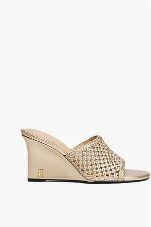 Tommy Hilfiger Mule metallizzate effetto uncinetto