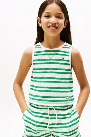 Tommy Hilfiger Canotta skinny fit in tessuto a righe