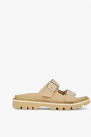 Tommy Hilfiger Sandali in camoscio con suola carrarmato
