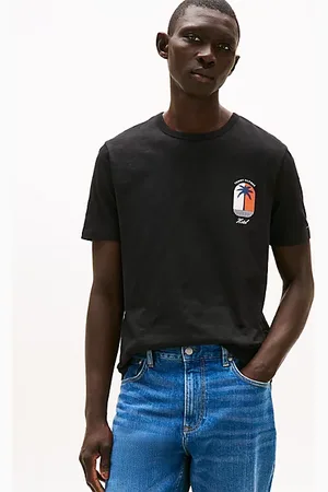 Tommy Hilfiger T-shirt con logo tropicale