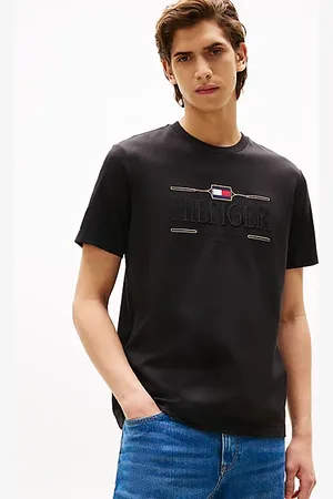 Tommy Hilfiger T-shirt con logo tono su tono ricamato