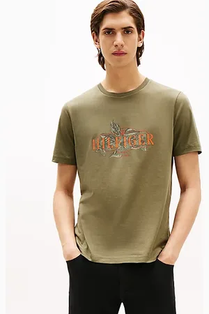 Tommy Hilfiger T-shirt con logo tropicale