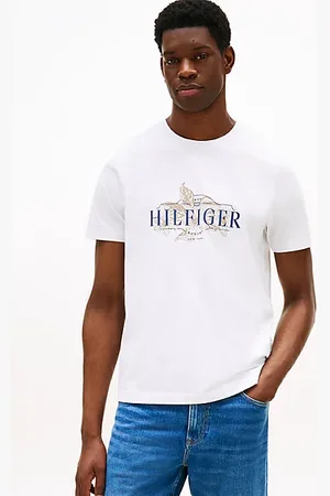 Tommy Hilfiger T-shirt con logo tropicale