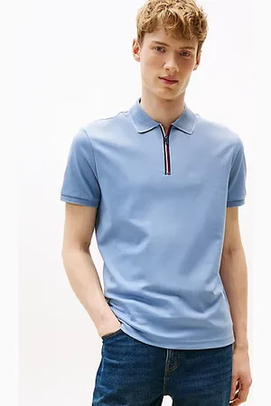Tommy Hilfiger Polo regular fit con zip iconica
