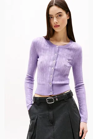 Tommy Hilfiger Cardigan slim fit con motivo pointelle