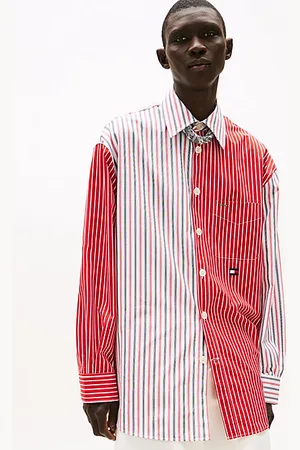 Tommy Hilfiger Camicia The Runway Collection oversize con mix di righe