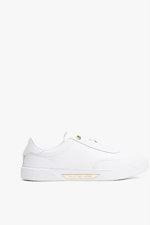 Tommy Hilfiger Sneakers sportive in pelle con finitura oro