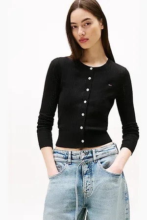 Tommy Hilfiger Cardigan slim fit con motivo pointelle