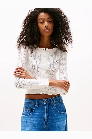 Tommy Hilfiger Cardigan slim fit con motivo pointelle