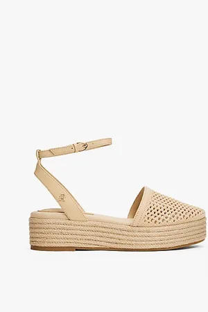 Tommy Hilfiger Espadrillas in maglia a rete con suola alta