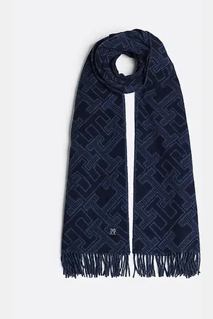 Tommy Hilfiger Sciarpa TH Monogram in pura lana