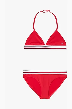 Tommy Hilfiger Completo bikini Global Stripe a triangolo