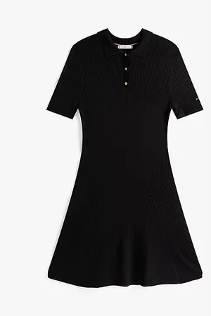 Tommy Hilfiger Vestito polo corto a coste