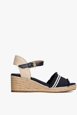 Tommy Hilfiger Sandali in tela con plateau