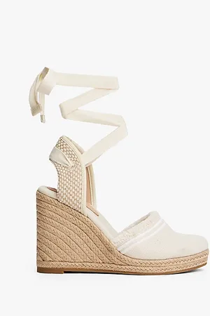 Tommy Hilfiger Espadrillas con plateau e finitura sfrangiata