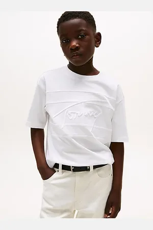 Tommy Hilfiger T-shirt con firma ricamata