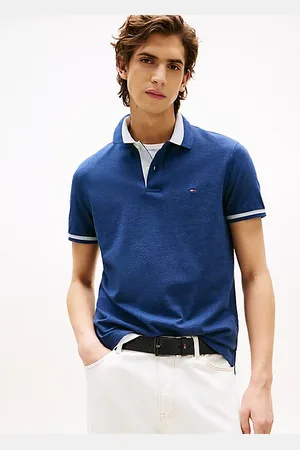 Tommy Hilfiger Polo regular fit con bordi a contrasto