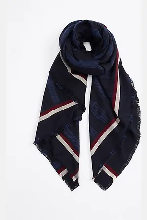 Tommy Hilfiger Foulard Essential in jacquard con bandierine
