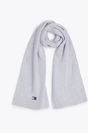 Tommy Hilfiger Sciarpa Heritage a coste con distintivo