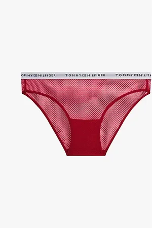 Tommy Hilfiger Slip in pizzo con elastico iconico