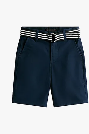 Tommy Hilfiger Shorts in tessuto tramato con cintura