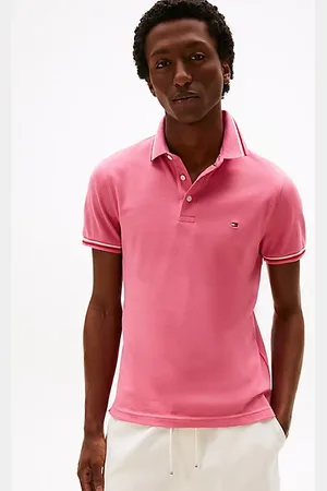 Tommy Hilfiger Polo slim fit con bordi a righe