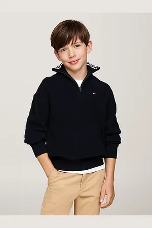 Tommy Hilfiger Pullover con collo a lupetto e mezza zip