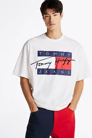 Tommy Hilfiger T-shirt in jersey con bandiera