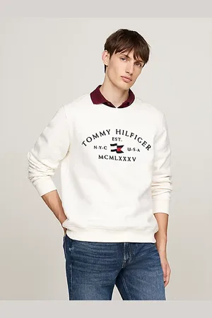 Tommy Hilfiger Felpa con logo stile nautico ricamato