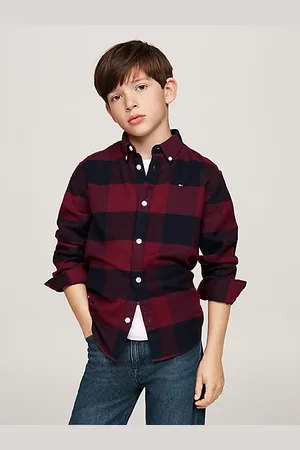 Tommy Hilfiger Camicia regular fit in flanella a quadri