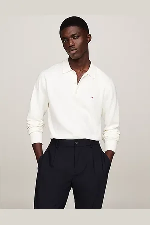 Tommy Hilfiger Pullover con colletto a polo e cashmere