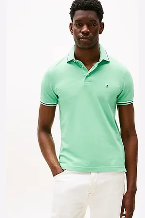 Tommy Hilfiger Polo slim fit con bordi a righe