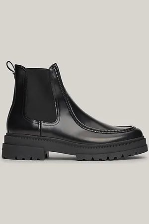 Tommy Hilfiger Stivaletti Chelsea in pelle verniciata