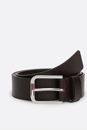 Tommy Hilfiger Cintura in pelle con fibbia quadrata