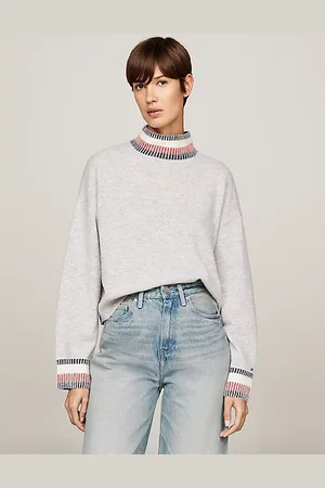 Tommy Hilfiger Pullover a lupetto in misto lana e cashmere