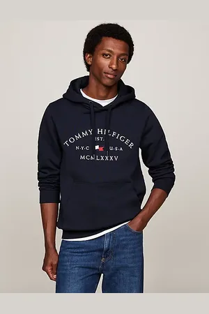 Tommy Hilfiger Felpa con cappuccio e logo curvo