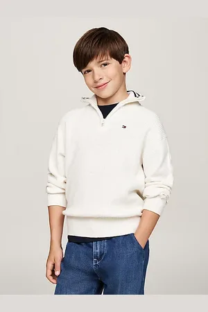 Tommy Hilfiger Pullover con collo a lupetto e mezza zip