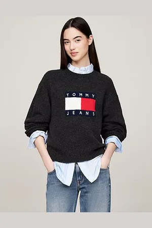 Tommy Hilfiger Pullover relaxed fit mélange con lana