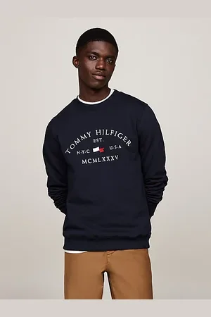 Tommy Hilfiger Felpa con logo stile nautico ricamato