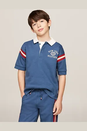 Tommy Hilfiger Polo Hilfiger Monotype con righe a contrasto
