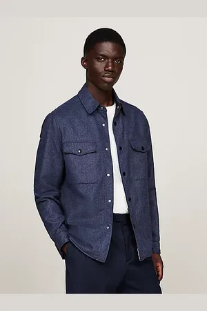 Tommy Hilfiger Giacca imbottita stile camicia in flanella